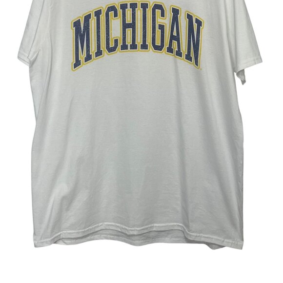 University of Michigan Wolverines Tshirt Mens Large White New Port & Company - Picture 4 of 10